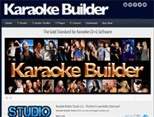 Tablet Screenshot of karaokebuilder.com